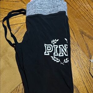 Victoria's Secret PINK Black and Gray Pants